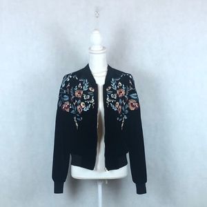Lucy Paris Velour Floral Jacket